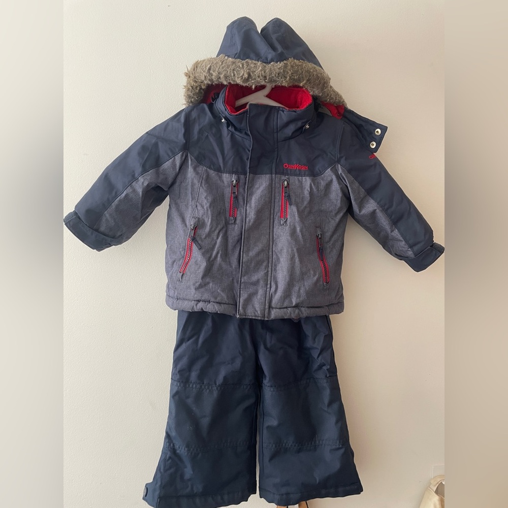 OshKosh B'gosh Navy Blue and Red Snowsuit